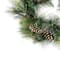 30" Mixed Pine with Pinecones & Gold Glitter Artificial Wreath